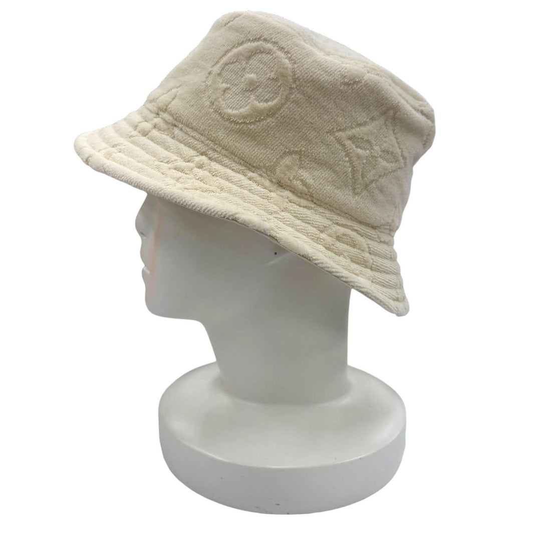 Great LOUIS VUITTON Monogram Champoux LV Vacation Bucket Hat reversible M77792