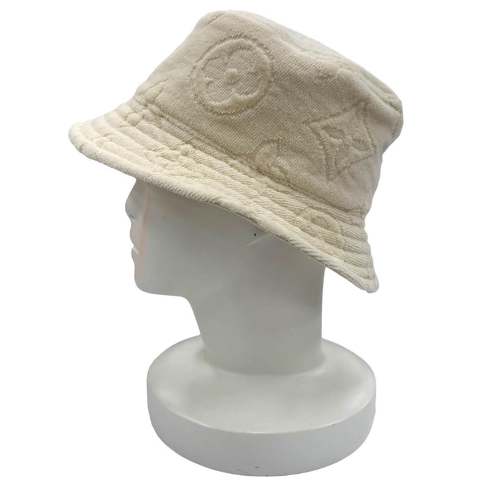 Great LOUIS VUITTON Monogram Champoux LV Vacation Bucket Hat reversible M77792