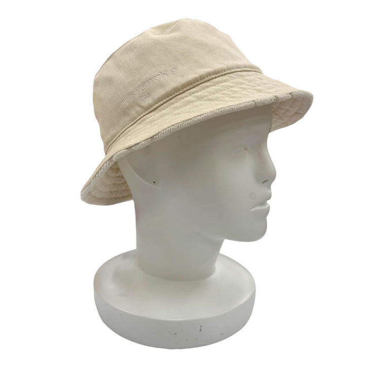 Great LOUIS VUITTON Monogram Champoux LV Vacation Bucket Hat reversible M77792