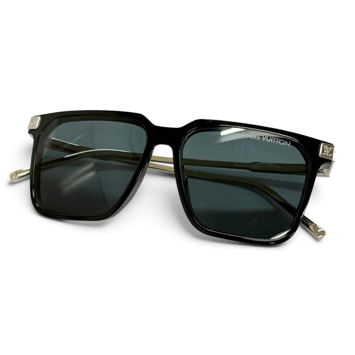 Very Good LOUIS VUITTON sunglasses LV Rise Square Monogram black mens Z1667E