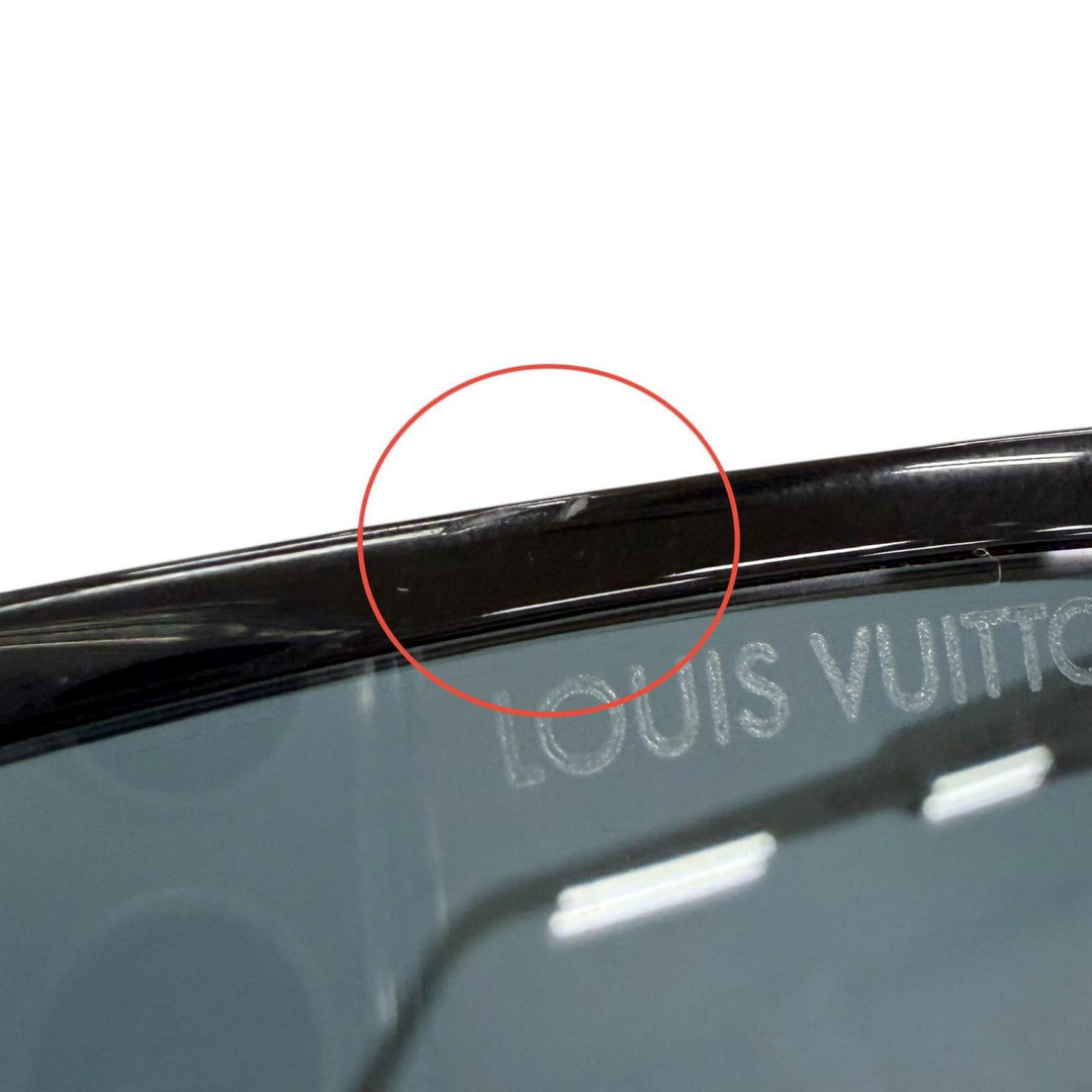 Very Good LOUIS VUITTON sunglasses LV Rise Square Monogram black mens Z1667E