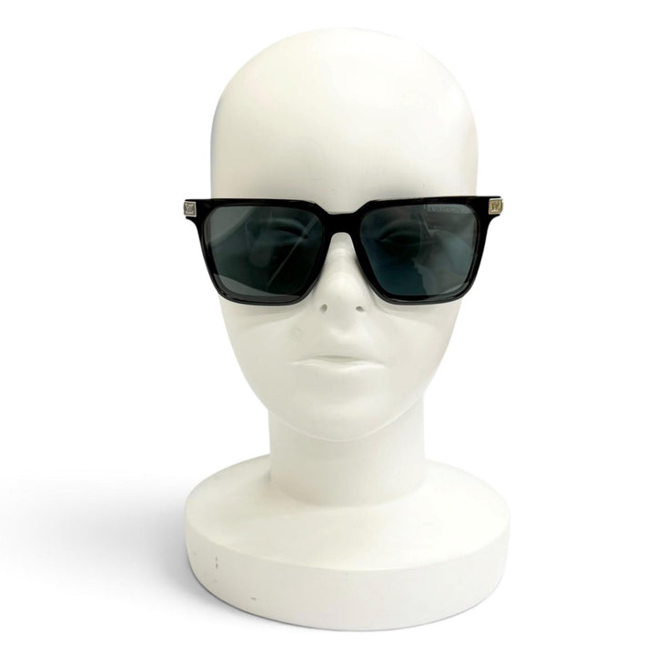 Very Good LOUIS VUITTON sunglasses LV Rise Square Monogram black mens Z1667E