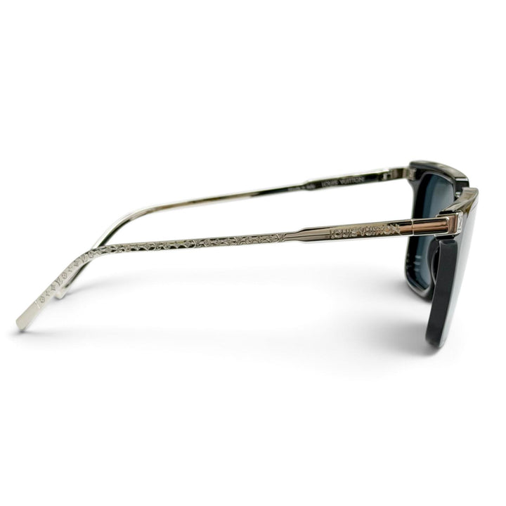 Very Good LOUIS VUITTON sunglasses LV Rise Square Monogram black mens Z1667E