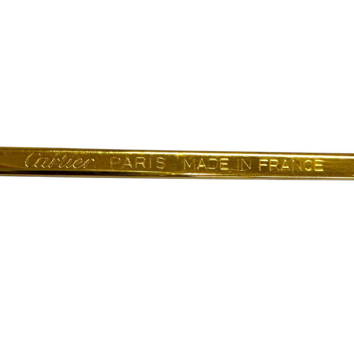 Very Good Cartier Glasses Santos de Cartier Oval Double Bridge gold mens