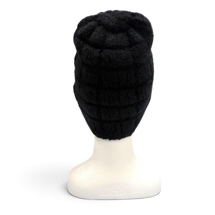 Great CHANEL Knit cap COCO Mark hat black cashmere mens 18A