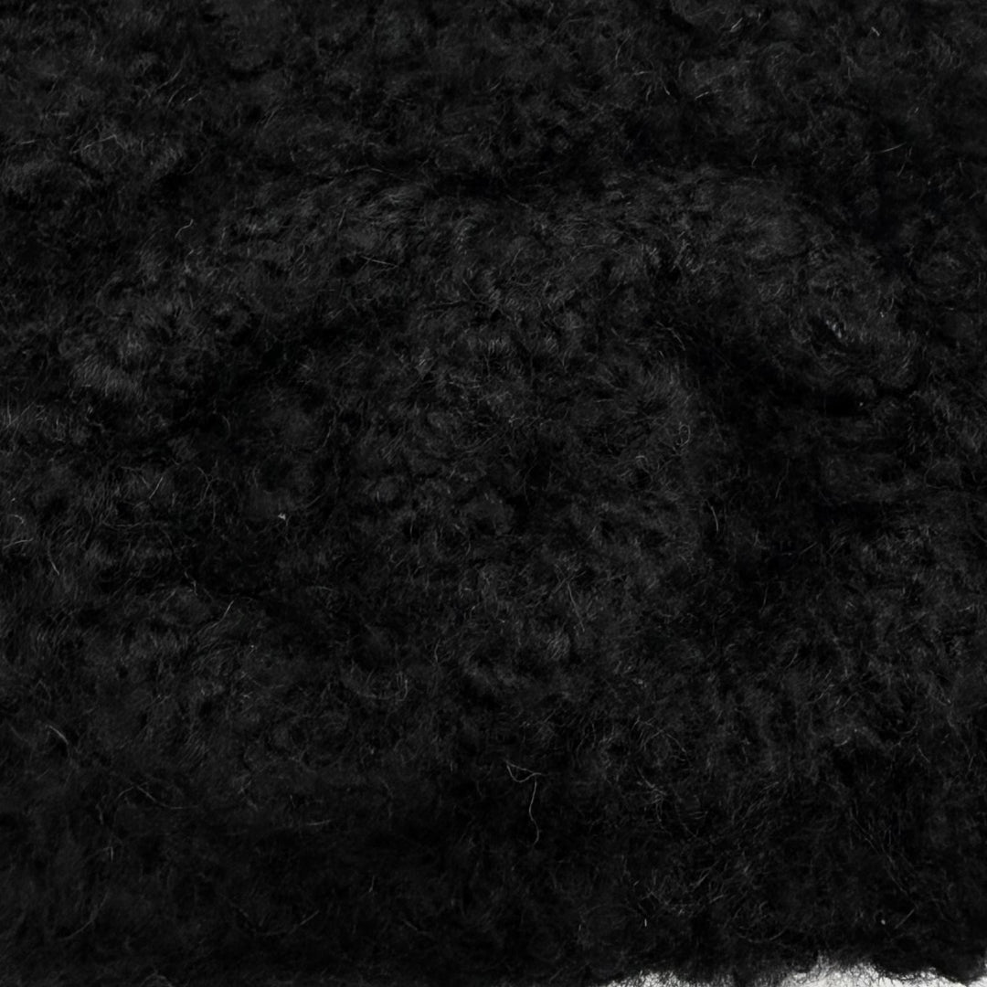 Great CHANEL Knit cap COCO Mark hat black cashmere mens 18A