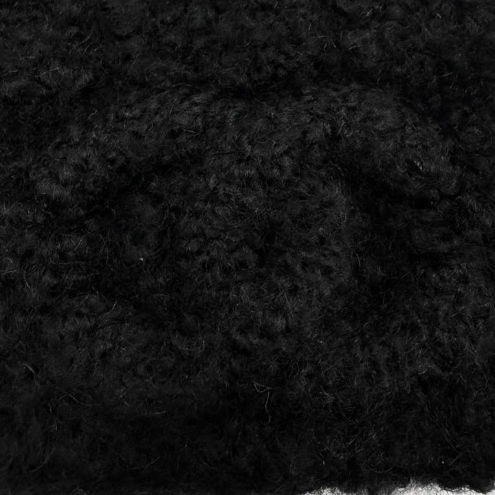 Great CHANEL Knit cap COCO Mark hat black cashmere mens 18A