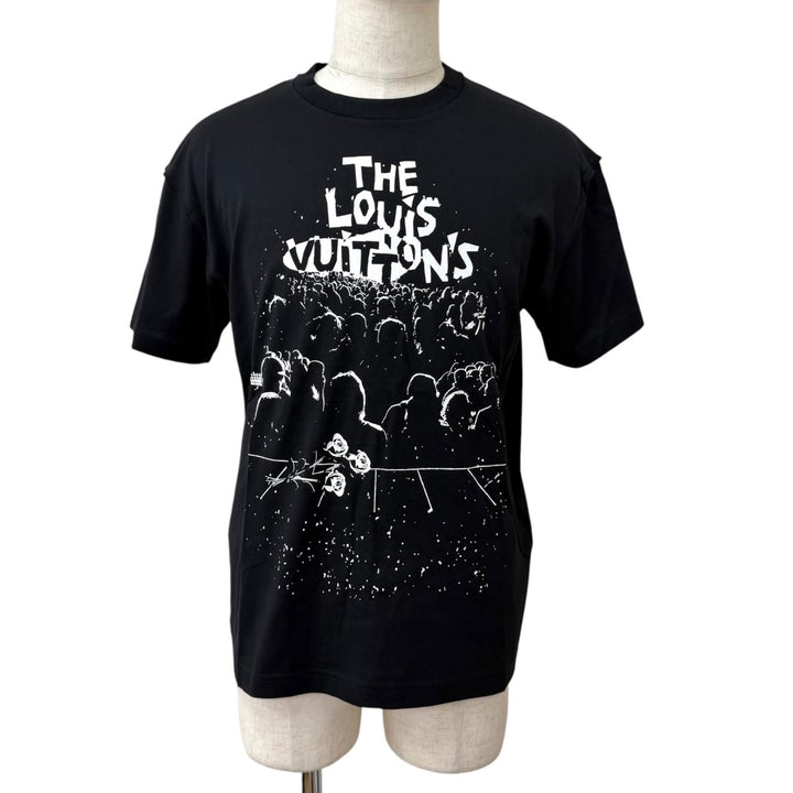 Excellent LOUIS VUITTON Short sleeve T-shirt LV Concert Inside Out black