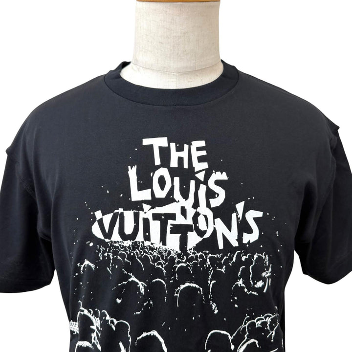 Excellent LOUIS VUITTON Short sleeve T-shirt LV Concert Inside Out black