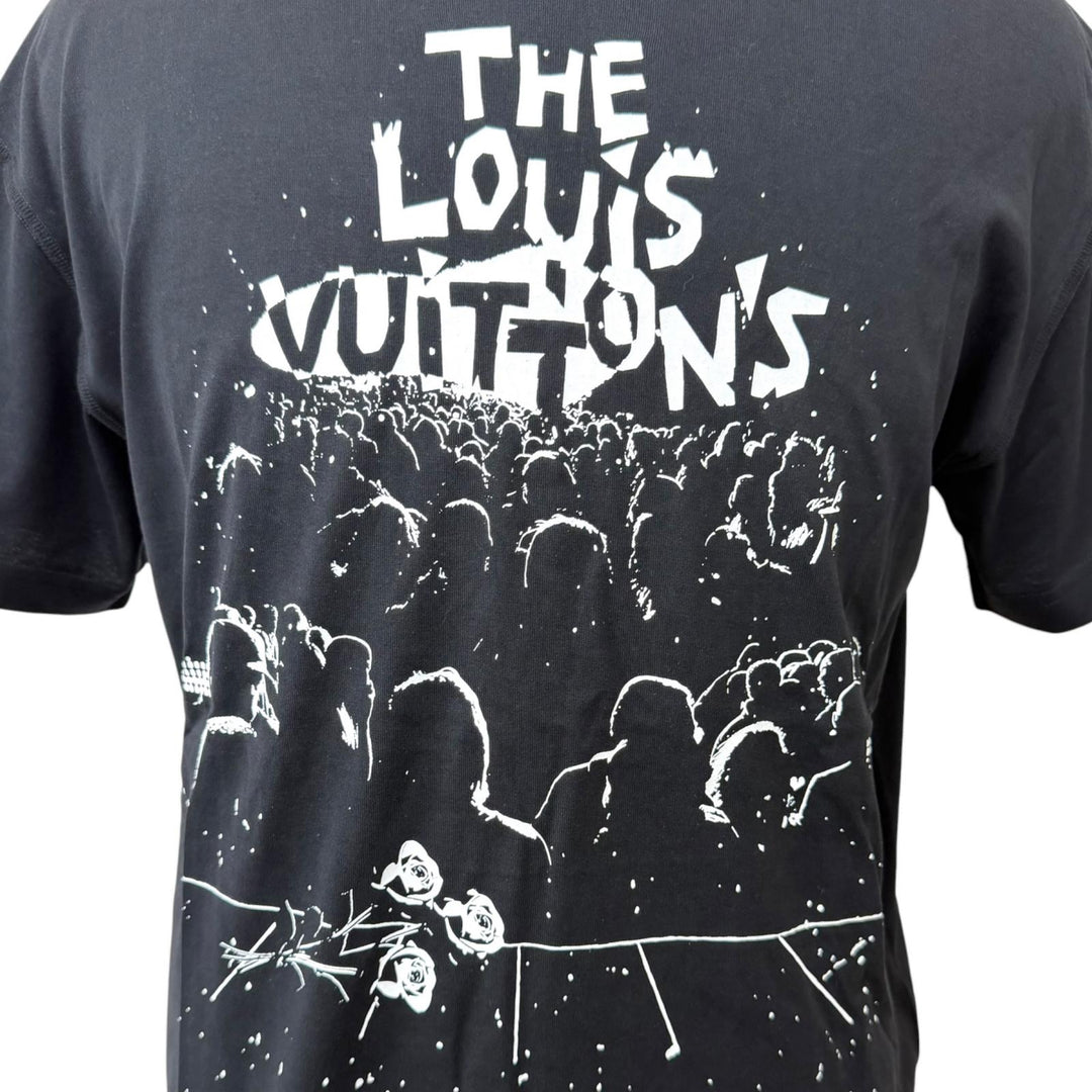 Excellent LOUIS VUITTON Short sleeve T-shirt LV Concert Inside Out black