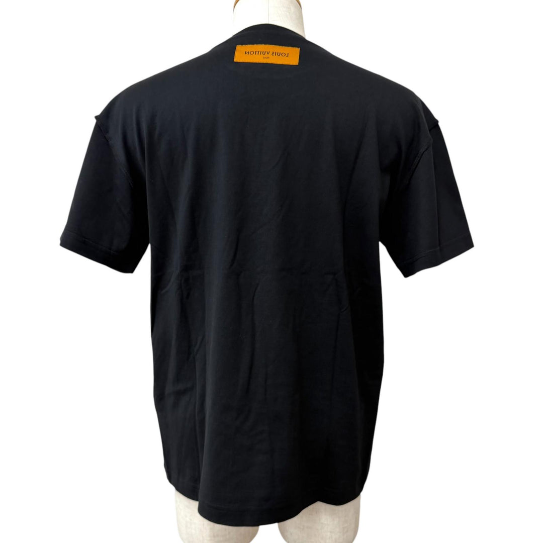 Excellent LOUIS VUITTON Short sleeve T-shirt LV Concert Inside Out black