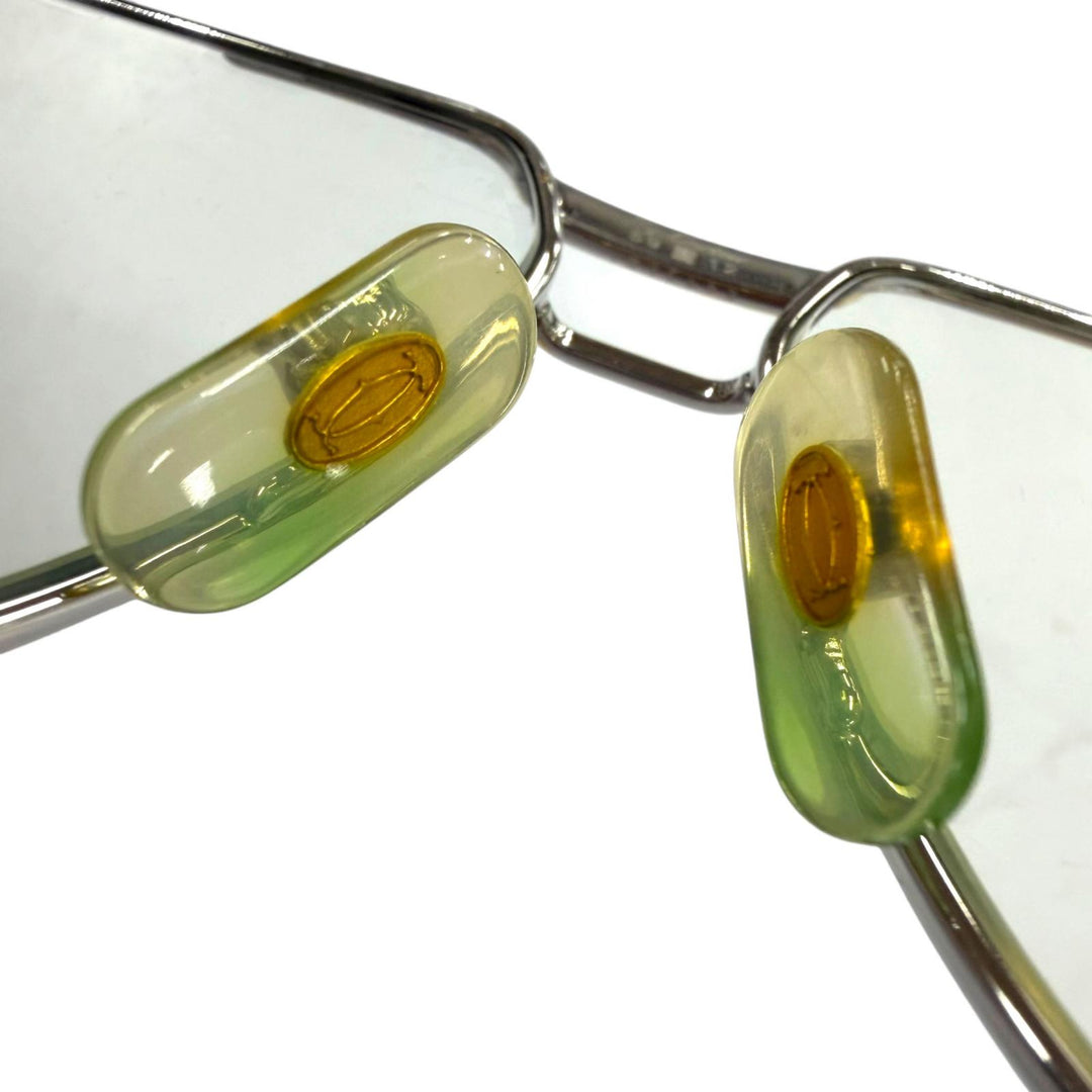 Good Cartier Glasses Trinity Two Bridges Silver mens