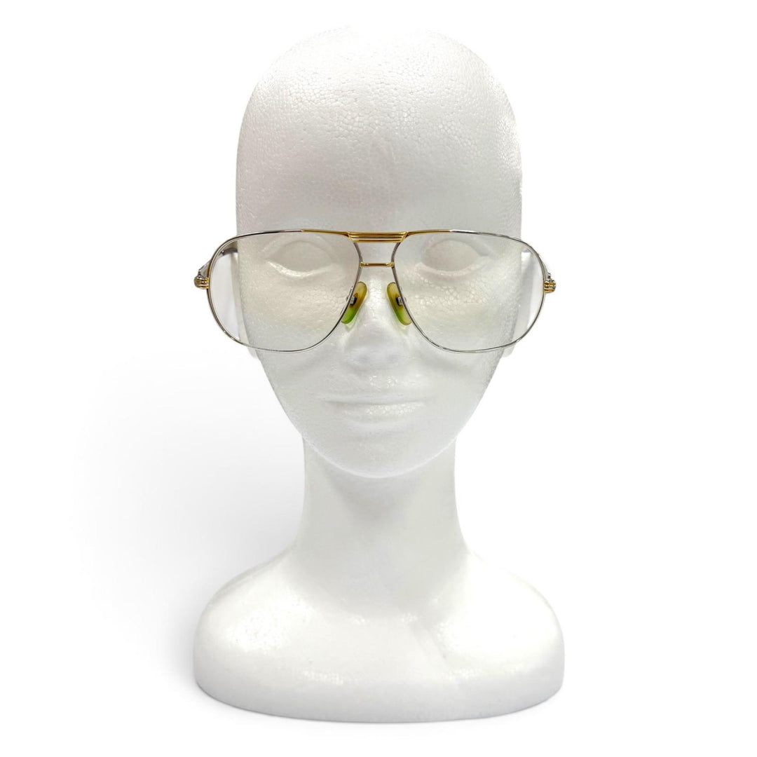 Good Cartier Glasses Trinity Two Bridges Silver mens