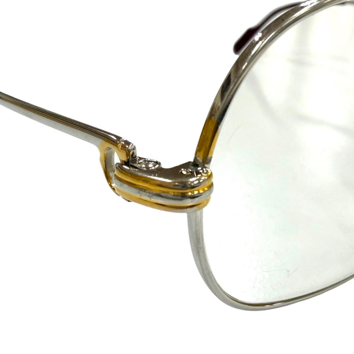 Good Cartier Glasses Trinity Two Bridges Silver mens