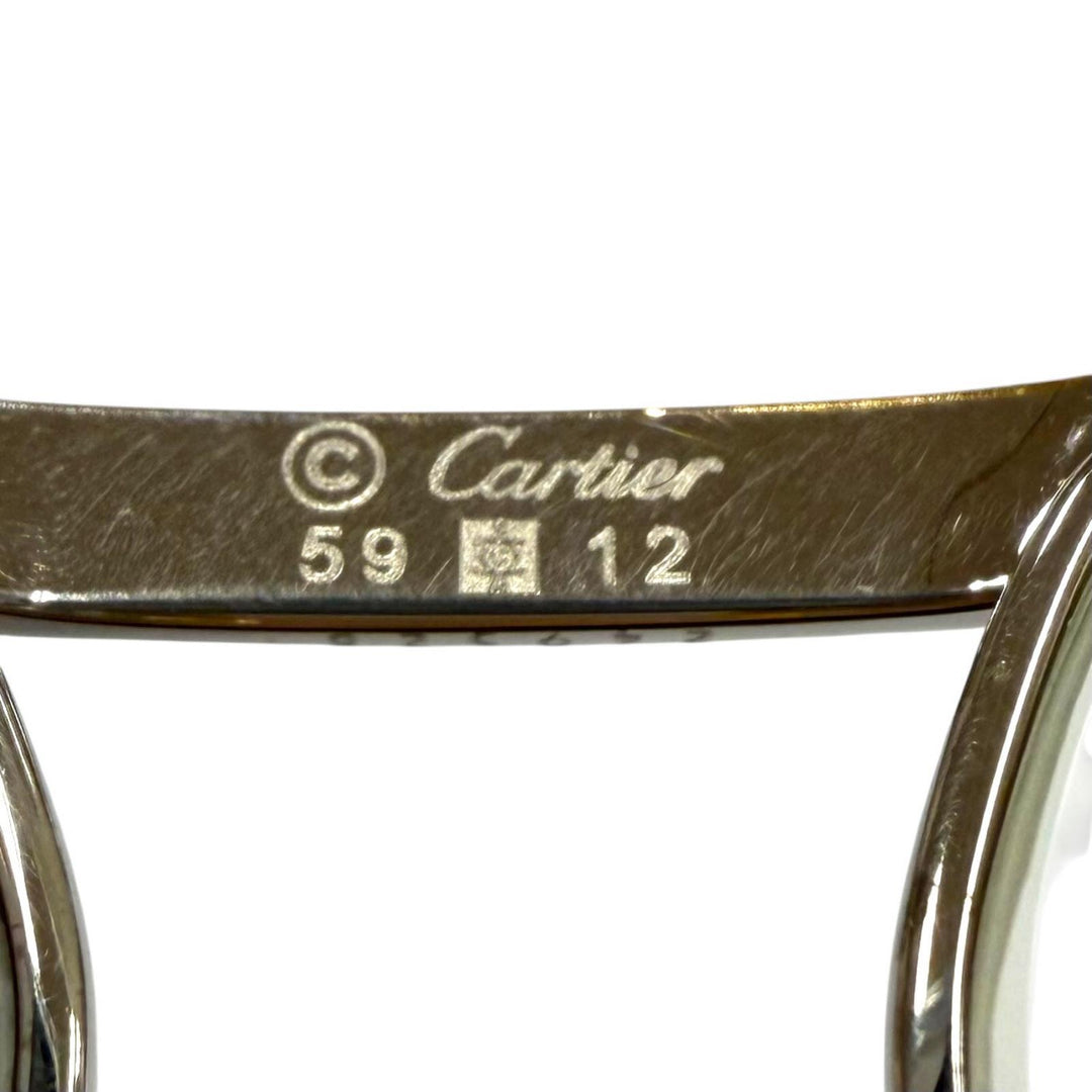 Good Cartier Glasses Trinity Two Bridges Silver mens