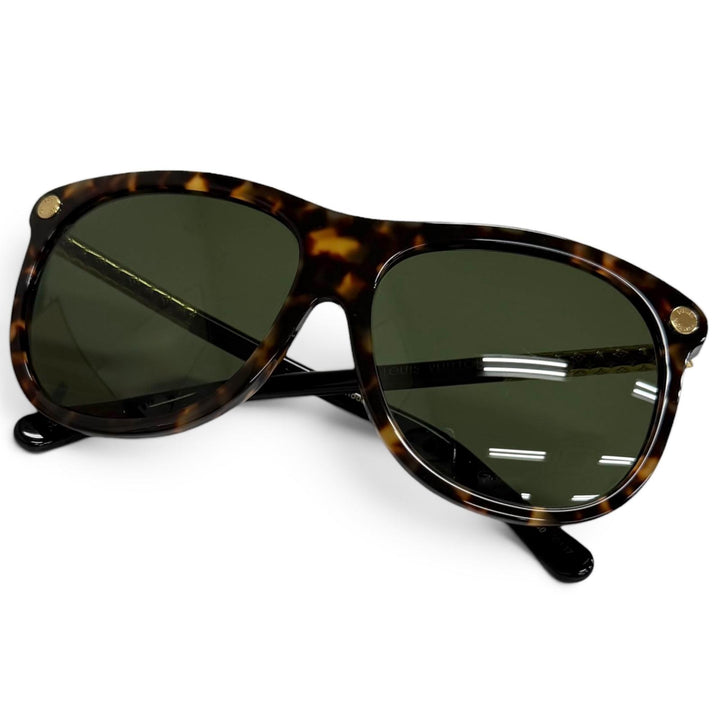 Excellent LOUIS VUITTON sunglasses Monogram Brown (tortoiseshell pattern)
