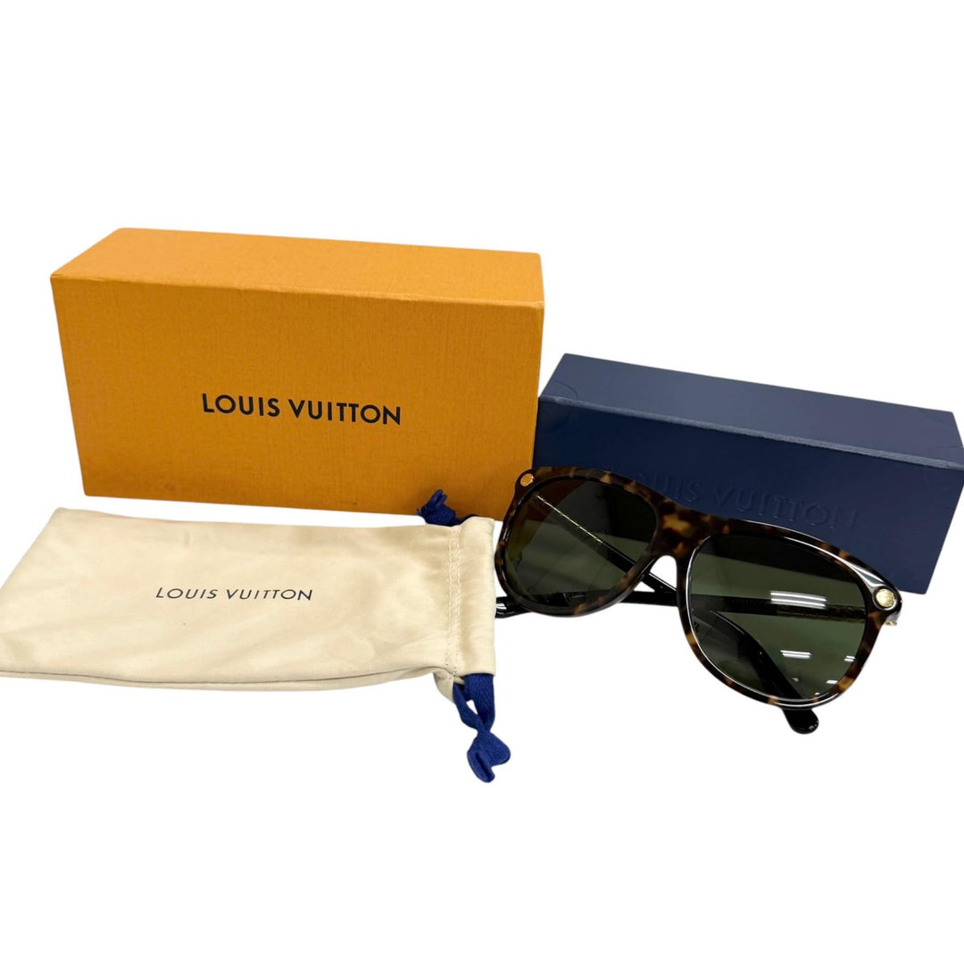 Excellent LOUIS VUITTON sunglasses Monogram Brown (tortoiseshell pattern)