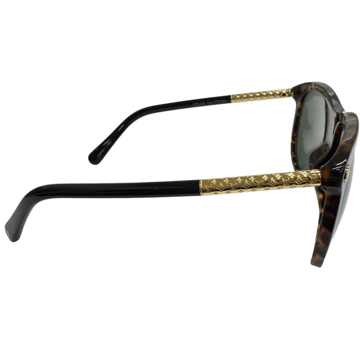 Excellent LOUIS VUITTON sunglasses Monogram Brown (tortoiseshell pattern)