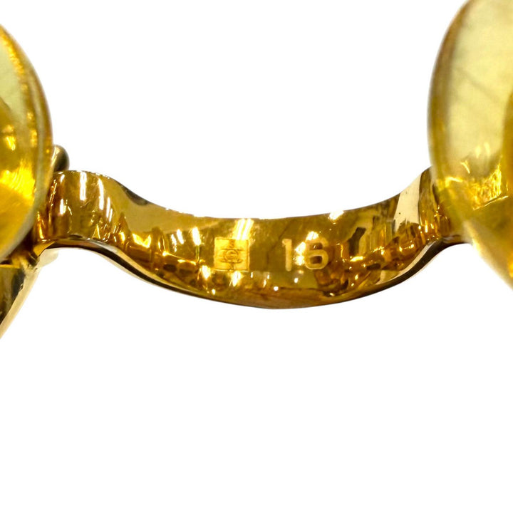 Very Good Cartier Glasses 2C decor Two Point Rimless gold mens