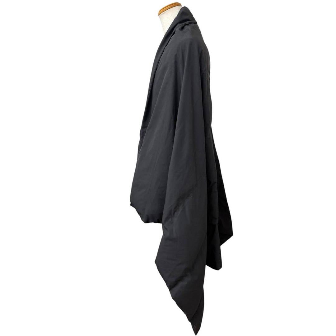 Excellent BALENCIAGA coat Oversized poncho cape Charcoal gray polyester