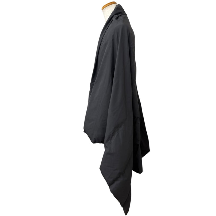 Excellent BALENCIAGA coat Oversized poncho cape Charcoal gray polyester