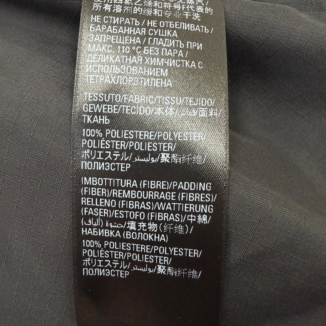 Excellent BALENCIAGA coat Oversized poncho cape Charcoal gray polyester