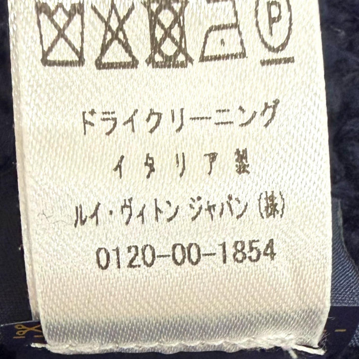 Excellent LOUIS VUITTON Knit cap Beanie Damier Snug Navy wool mens M96961