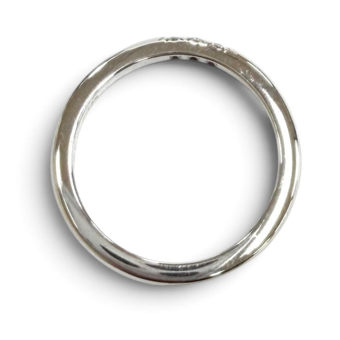 Excellent TIFFANY&Co. Ring ring Wedding band rings Silver PT950 Women