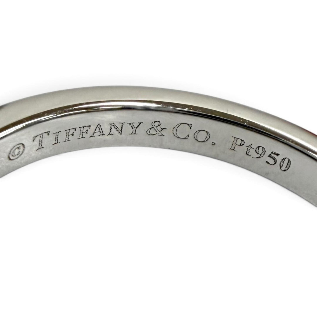 Excellent TIFFANY&Co. Ring ring Wedding band rings Silver PT950 Women