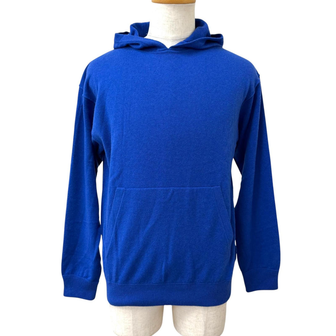Pristine LOUIS VUITTON hoodie Inside Out Logo Silver Plate Knit blue cashmere