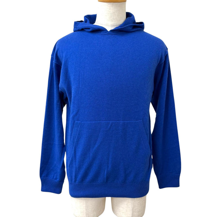 Pristine LOUIS VUITTON hoodie Inside Out Logo Silver Plate Knit blue cashmere