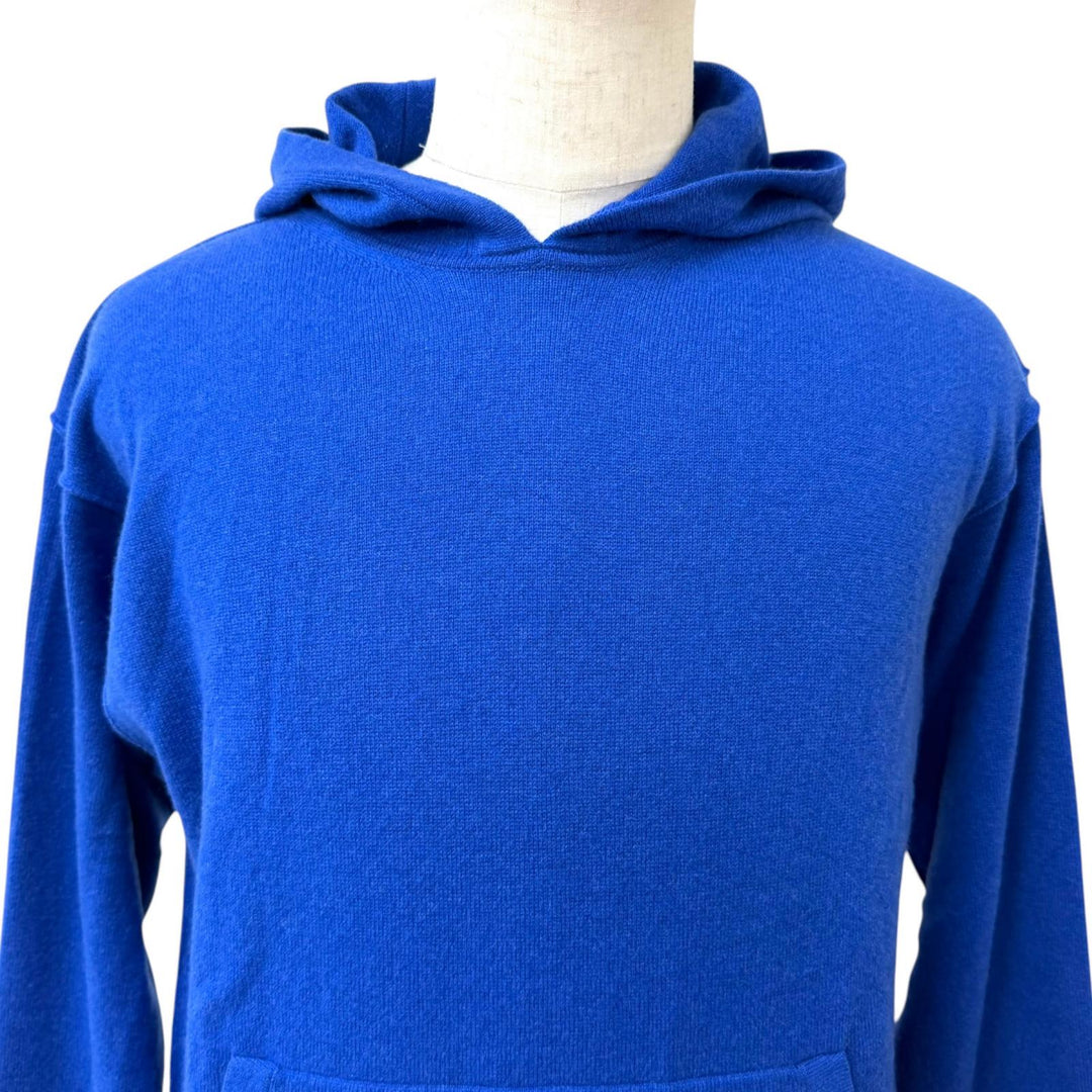 Pristine LOUIS VUITTON hoodie Inside Out Logo Silver Plate Knit blue cashmere