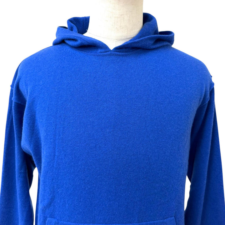 Pristine LOUIS VUITTON hoodie Inside Out Logo Silver Plate Knit blue cashmere