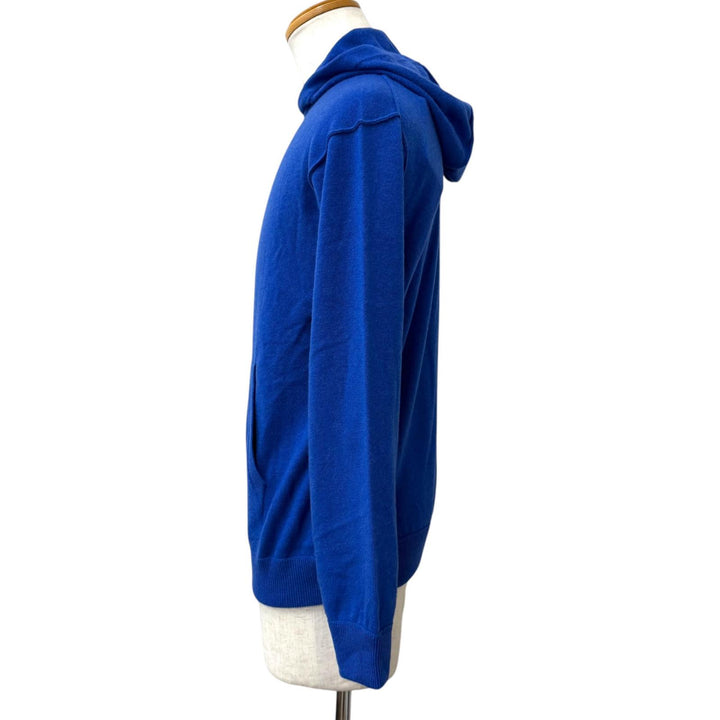 Pristine LOUIS VUITTON hoodie Inside Out Logo Silver Plate Knit blue cashmere