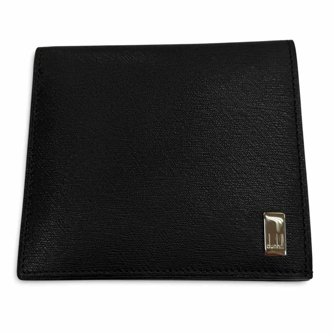 Excellent Dunhill Bifold Wallet Wallet with logo Dark brown leather mens