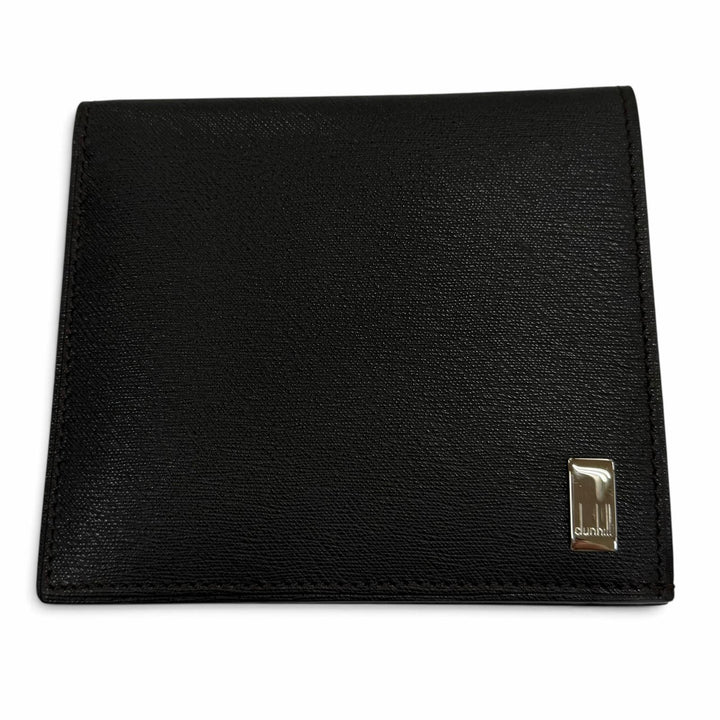 Excellent Dunhill Bifold Wallet Wallet with logo Dark brown leather mens