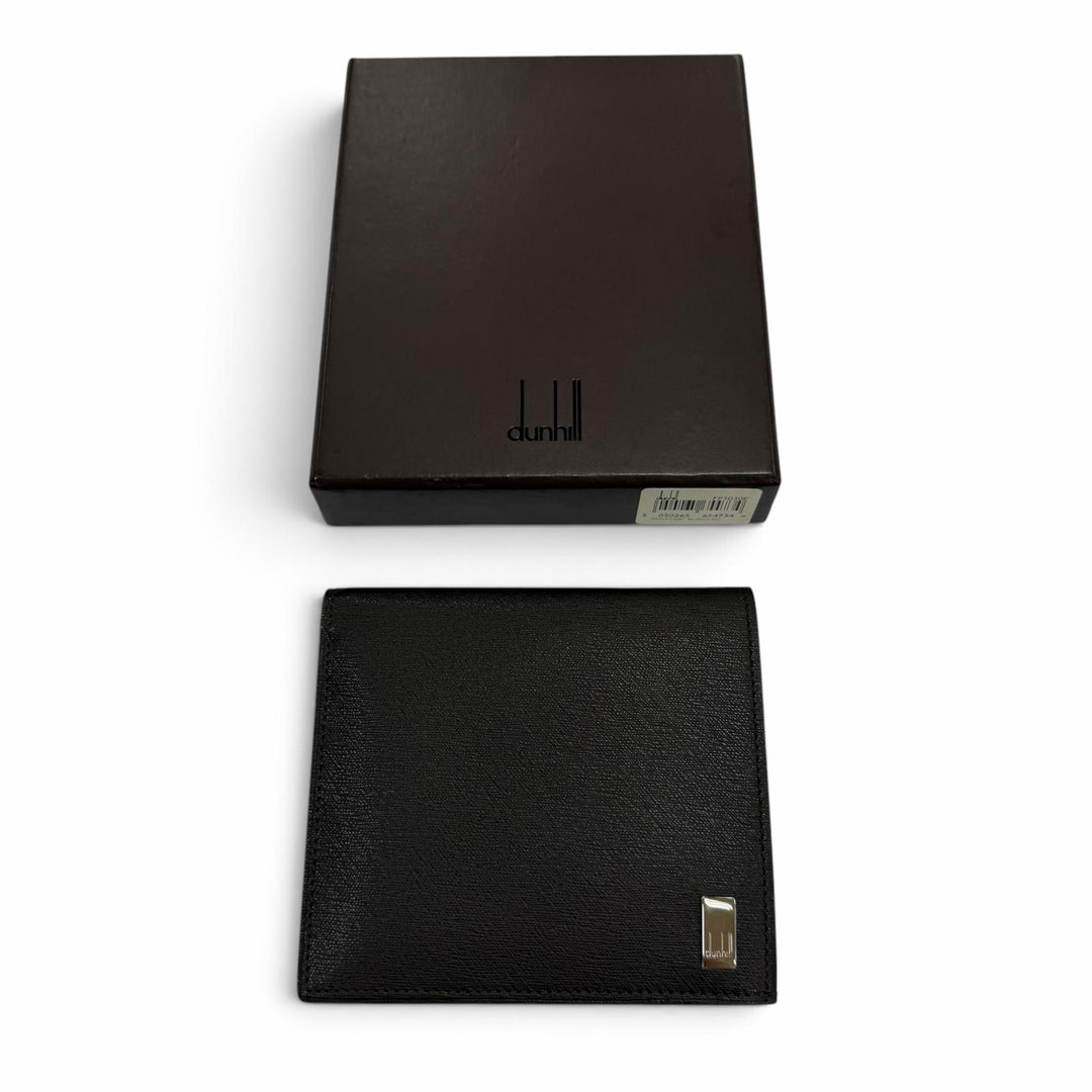 Excellent Dunhill Bifold Wallet Wallet with logo Dark brown leather mens