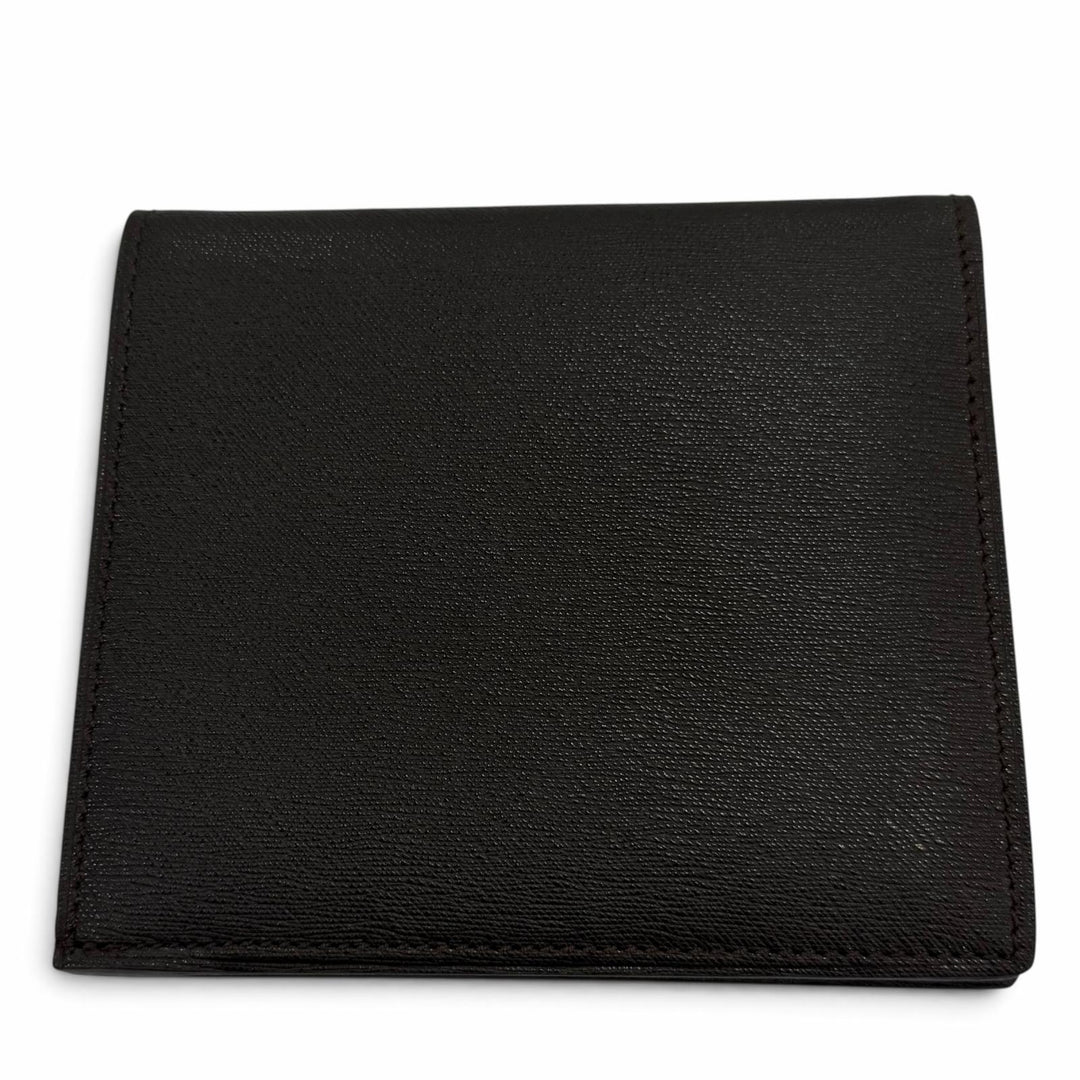 Excellent Dunhill Bifold Wallet Wallet with logo Dark brown leather mens
