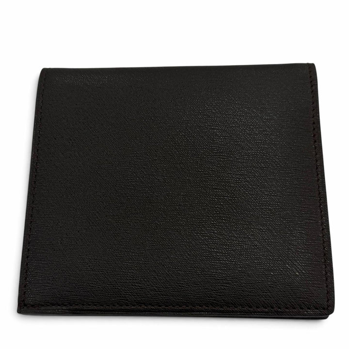 Excellent Dunhill Bifold Wallet Wallet with logo Dark brown leather mens