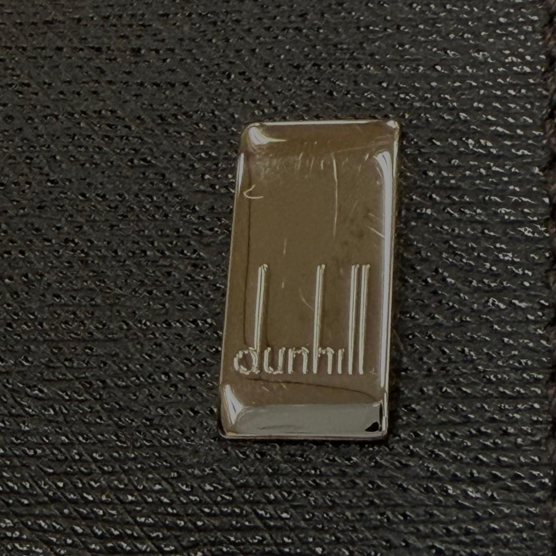 Excellent Dunhill Bifold Wallet Wallet with logo Dark brown leather mens