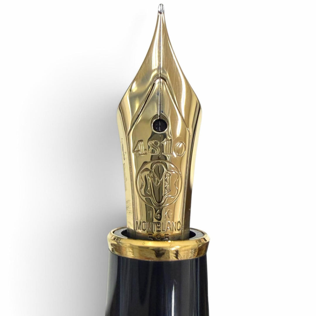 Great MONTBLANC fountain pen Meisterstück 4810 Cap type black 14K mens