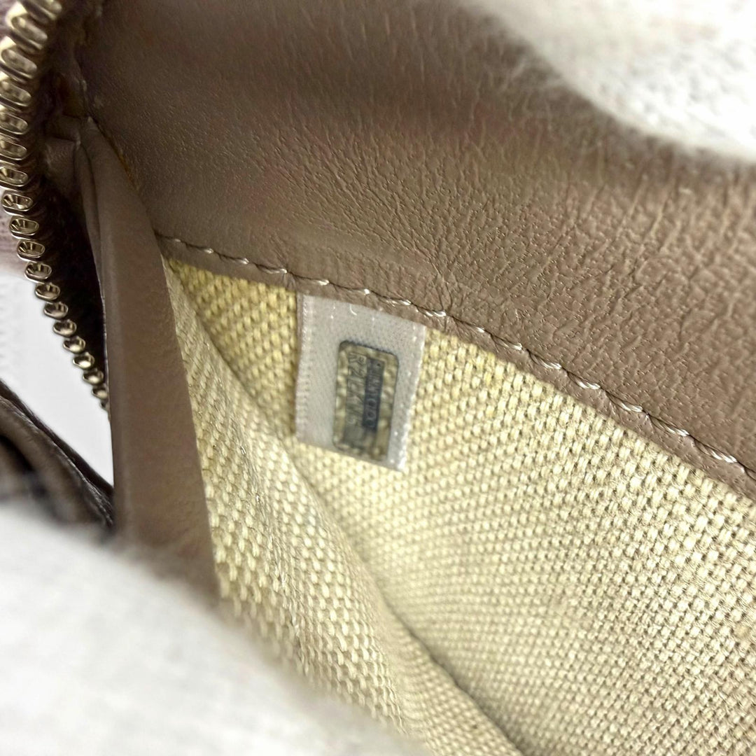 Great JIMMY CHOO Star Studded Zip Around Long Wallet Tea Rose Metallic leather