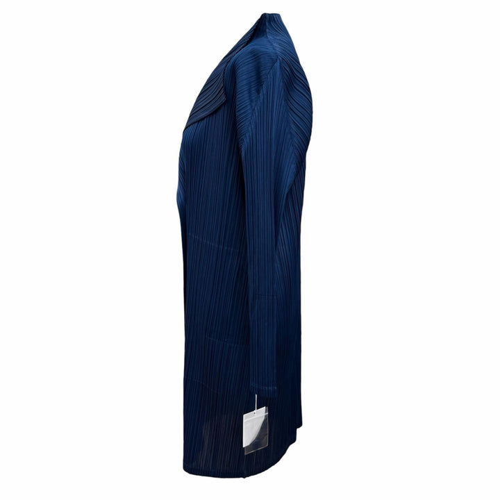 Pristine PLEATS PLEASE cardigan Long sleeve long length Navy Women 3 PP03-JA223