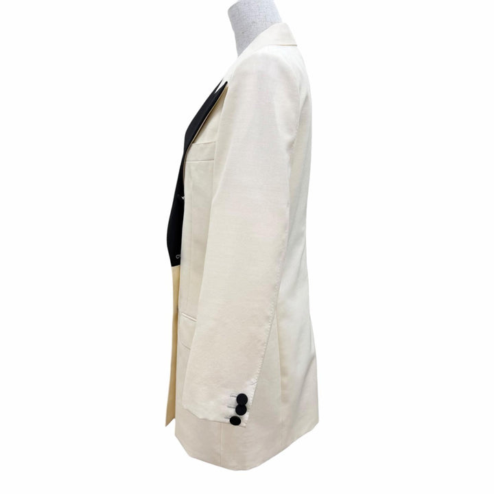 Excellent GUCCI Jacket Double-breasted woolen Ivory wool Women 42 721190