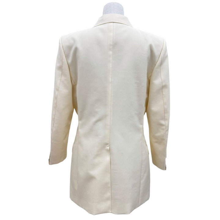 Excellent GUCCI Jacket Double-breasted woolen Ivory wool Women 42 721190