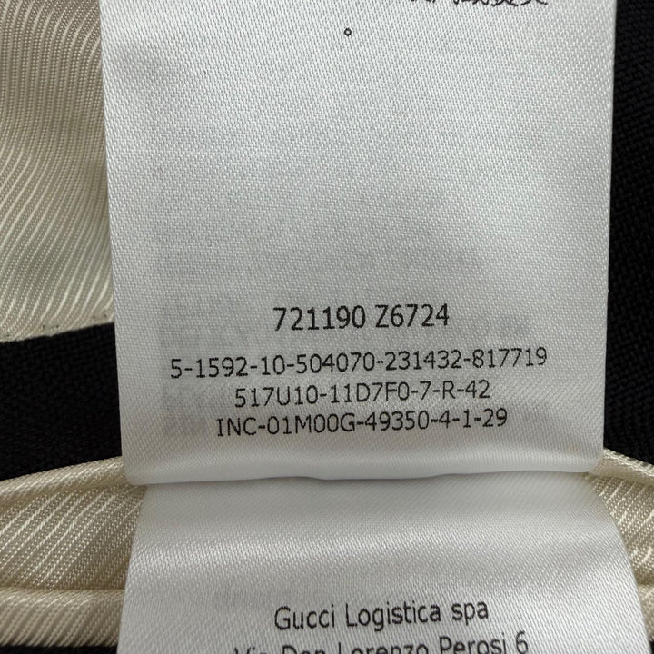 Excellent GUCCI Jacket Double-breasted woolen Ivory wool Women 42 721190