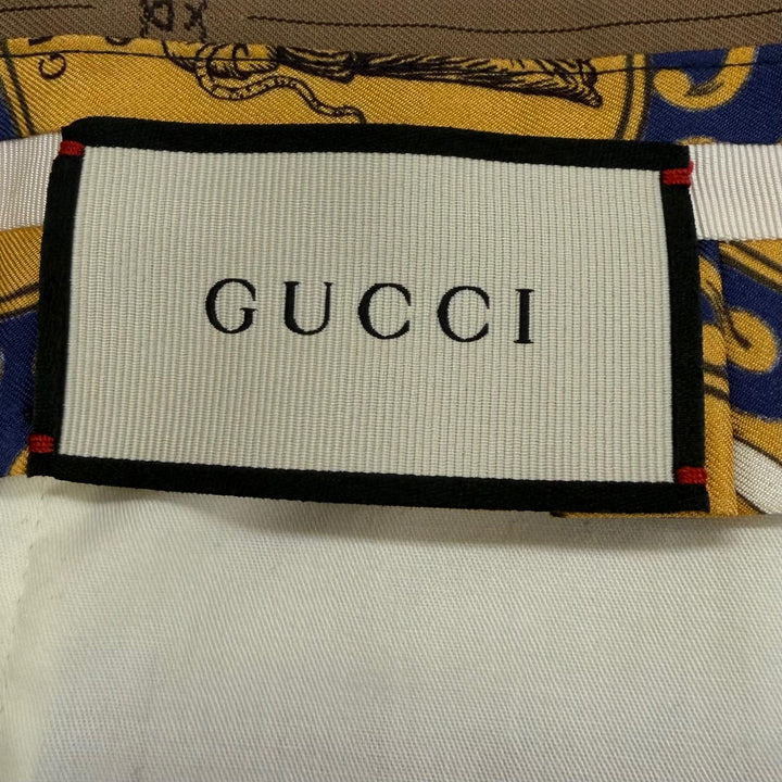 Excellent GUCCI slacks Interlocking G Pants beige wool mens 46R 574363