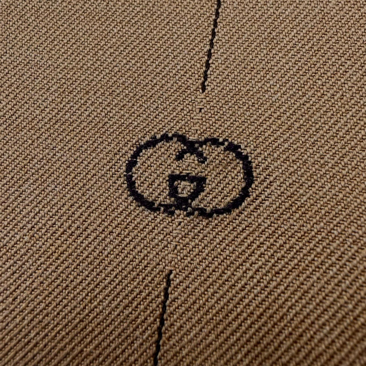 Excellent GUCCI slacks Interlocking G Pants beige wool mens 46R 574363