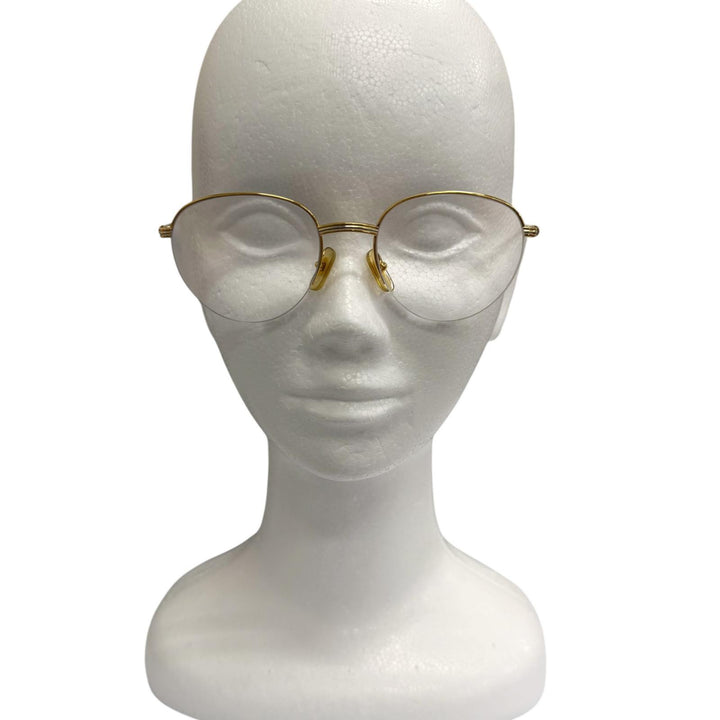 Great Cartier Glasses Trinity Half Rim gold mens