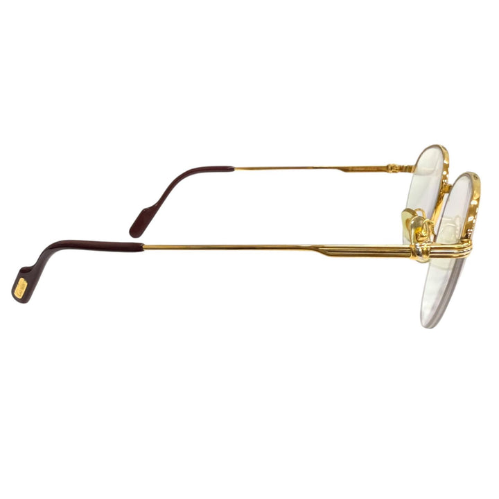 Great Cartier Glasses Trinity Half Rim gold mens